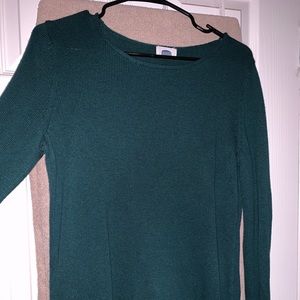 Green sweater!